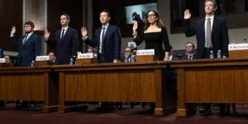 Social media CEOs reprimanded at the US child safety hearing